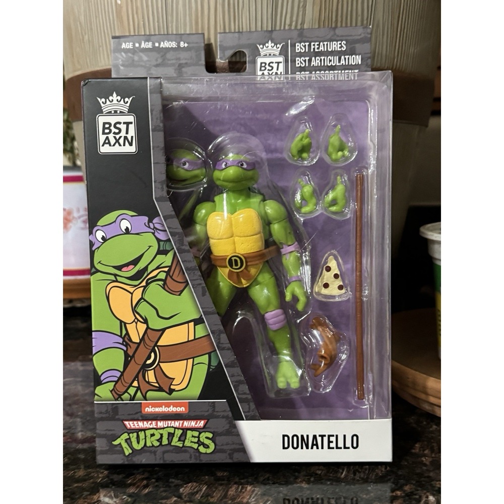 BST AXN TMNT Teenage Mutant Ninja Turtles Donatello Action Figure 5in NIB 2021